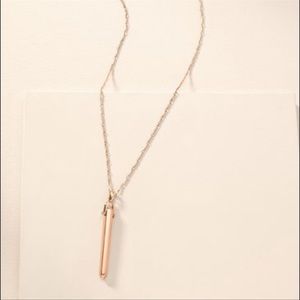 NWOT Stella & Dot Rose Gold Rebel Pendant